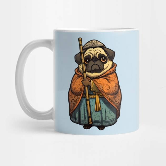 Cute Pope Pug Design by Brilliant Tee Shop